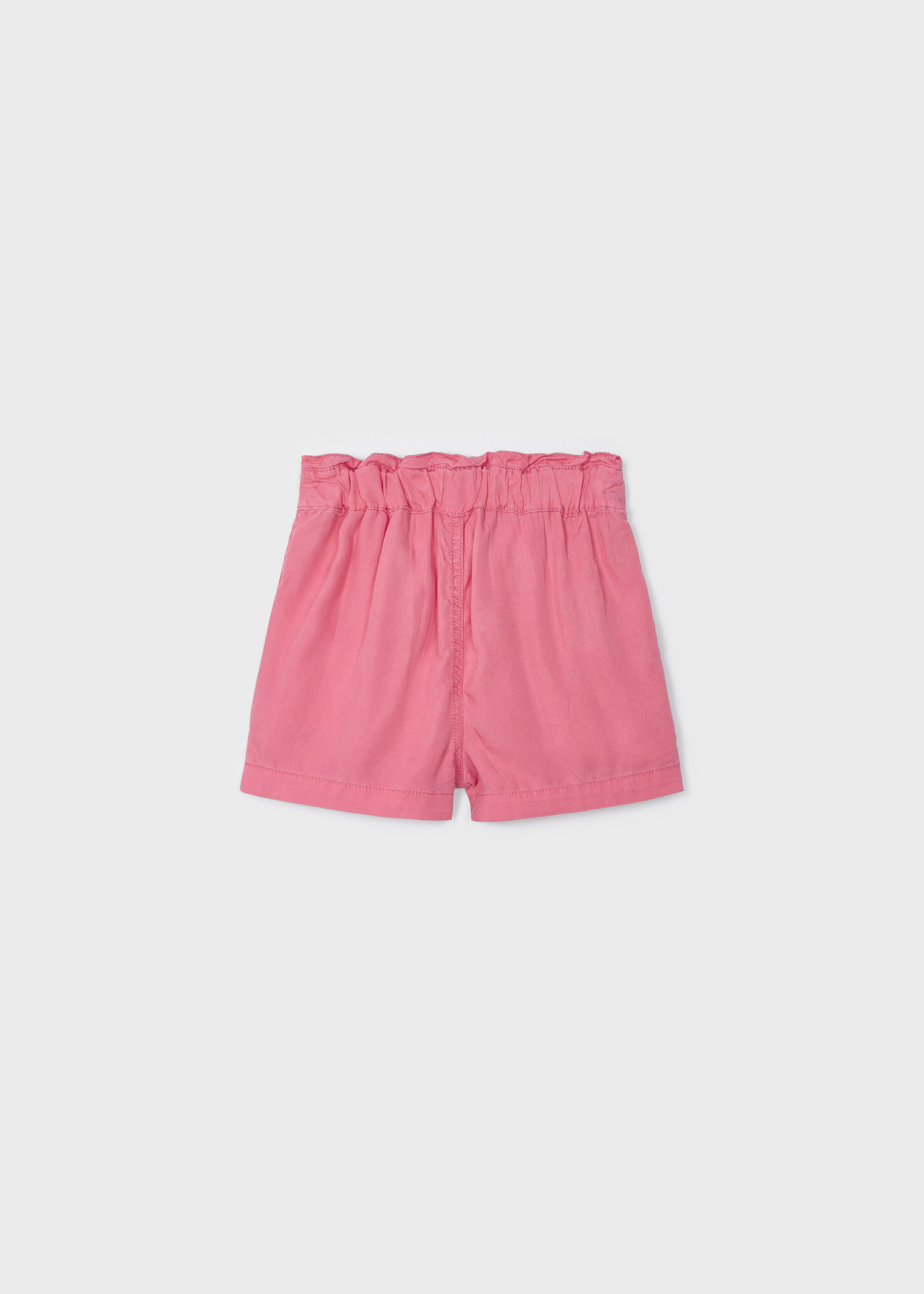 Shorts fluidos para meninas com amarração, confeccionados em TENCEL™ Lyocell.