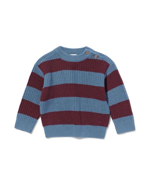pull rayé pour bébé bleu