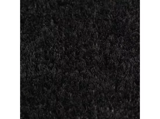 Tapis de porte noir 100x300 cm fibre de coco touffeté