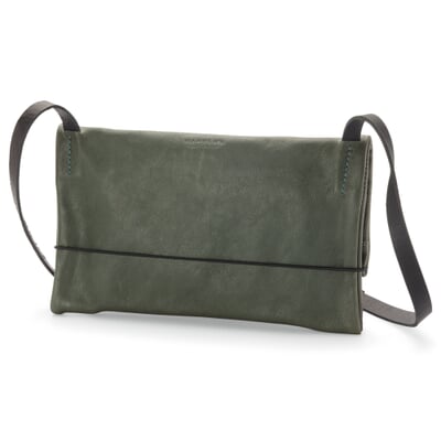 Damen-Schultertasche Clutch, Grün