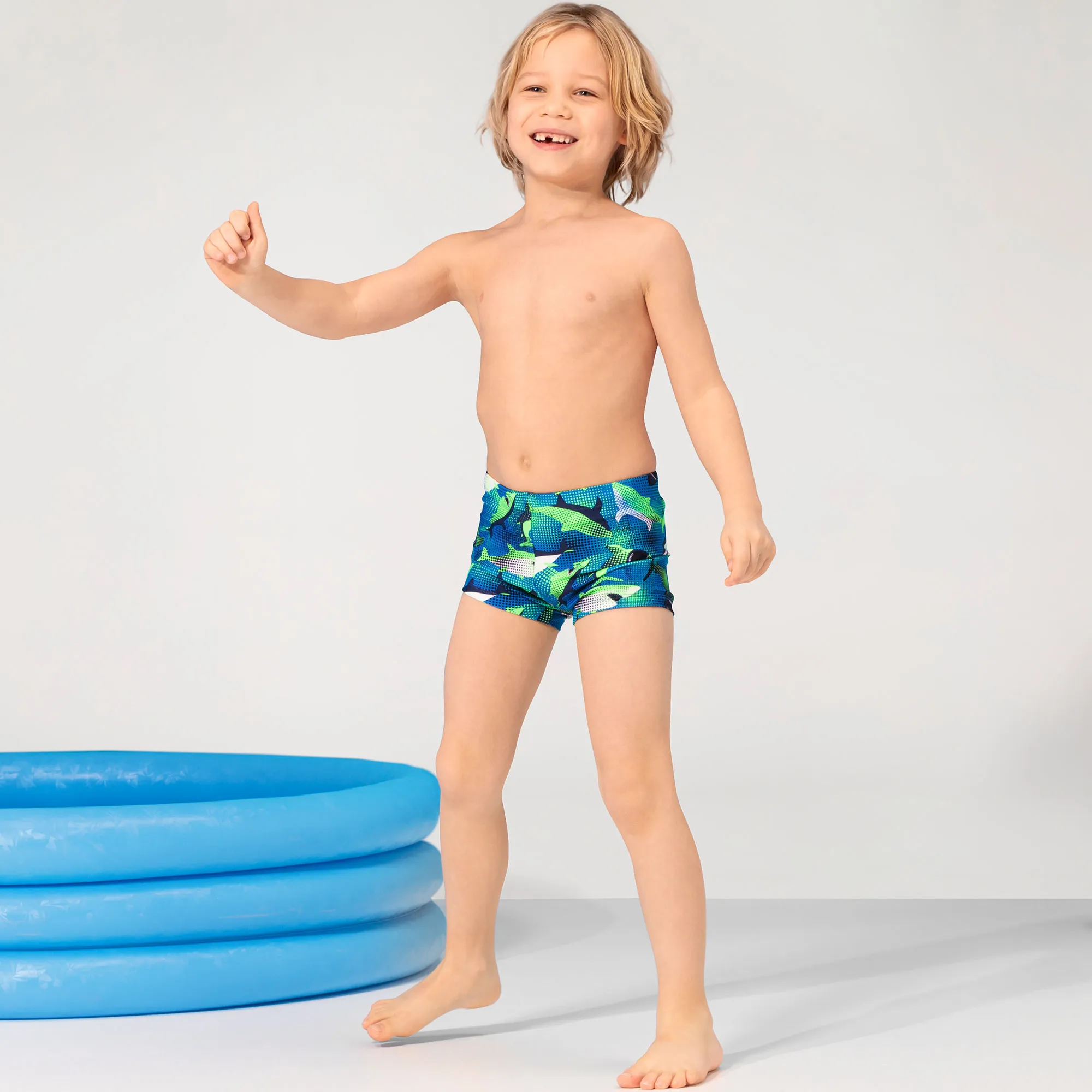 Jungen-Badehose mit Meeres-Muster