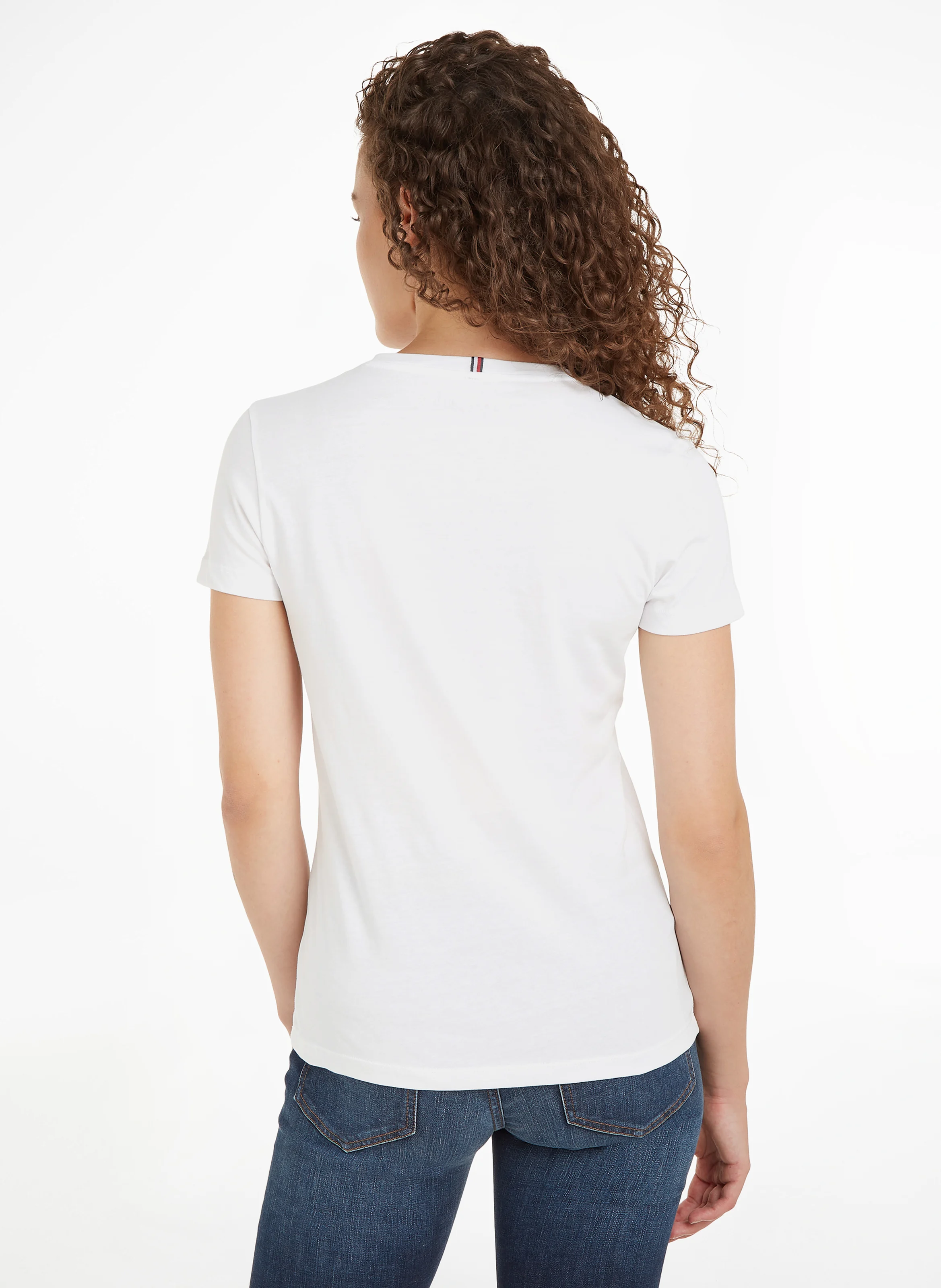 Tee-shirt droit en coton bio | Blanc