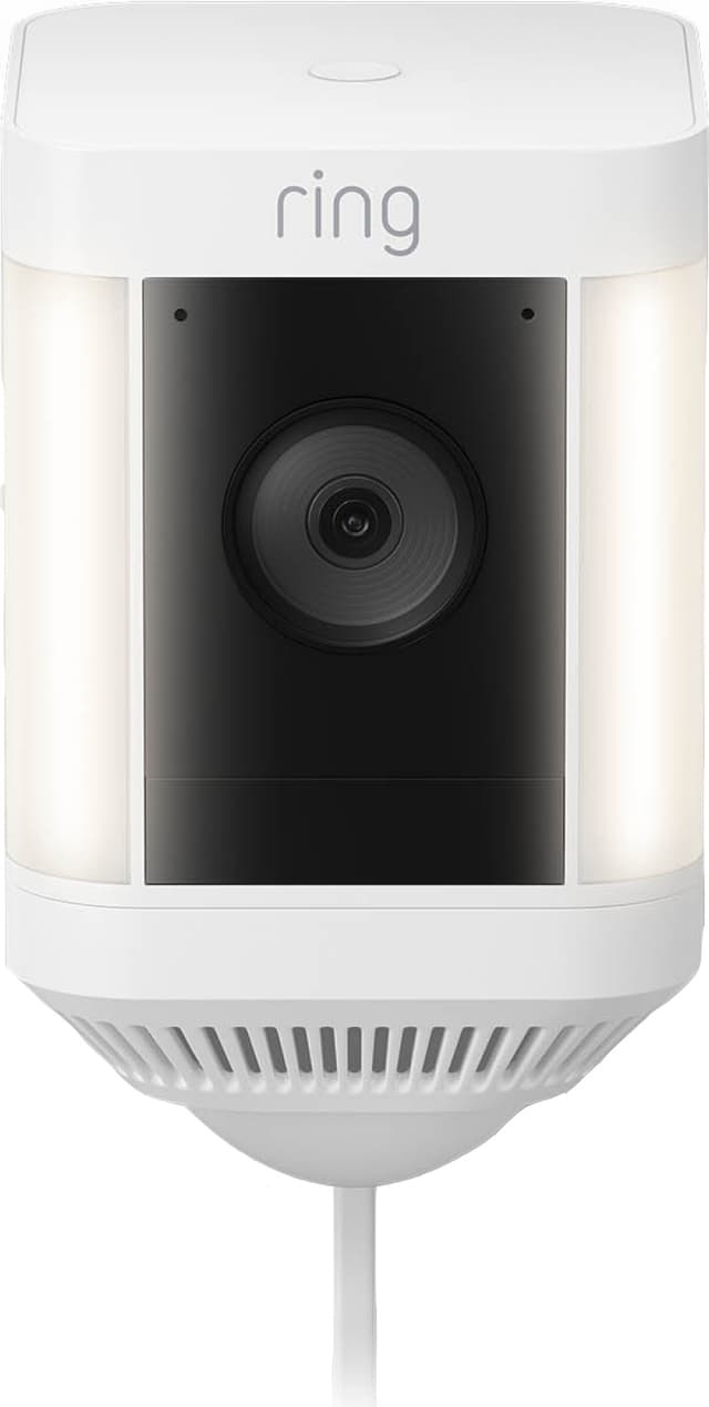 Ring Spotlight Cam Plus sikkerhedskamera (hvid/plug-in)