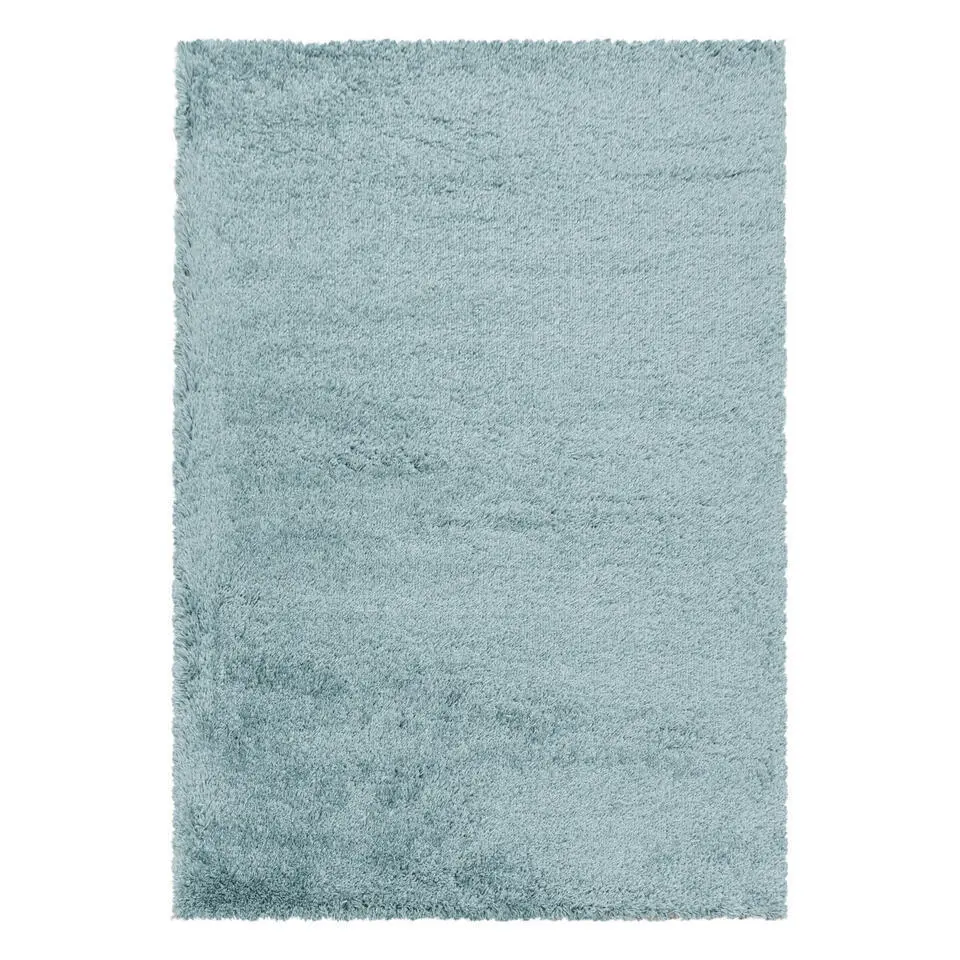 Pearl Soft Hoogpolig Vloerkleed Blauw - 200x290 CM
