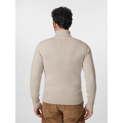Herren-Rollkragenpullover 1941, Ecru