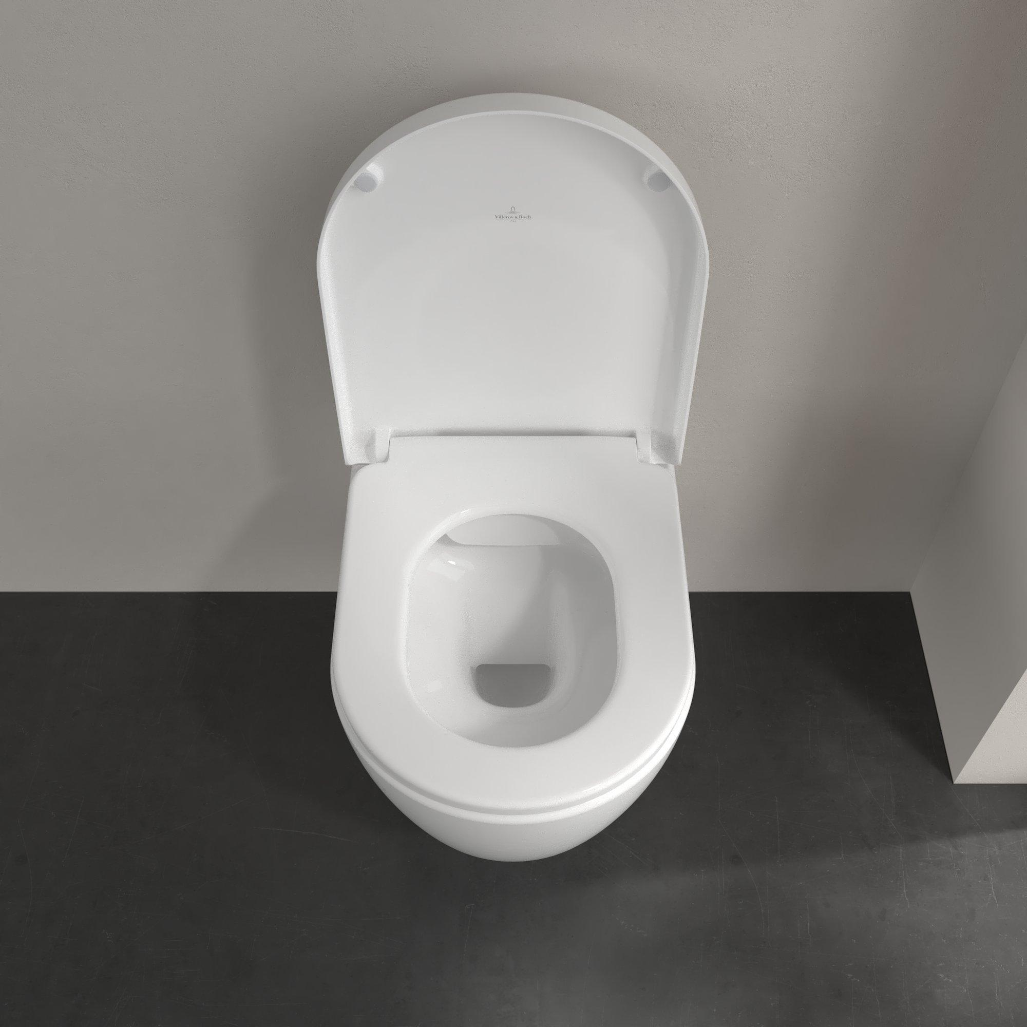 Villeroy & Boch Avento randloos toilet met softclose zitting wit glans