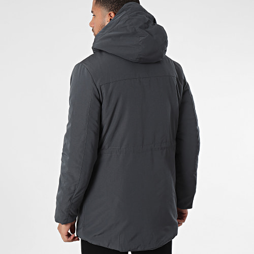 Parka Capuche Gris Anthracite