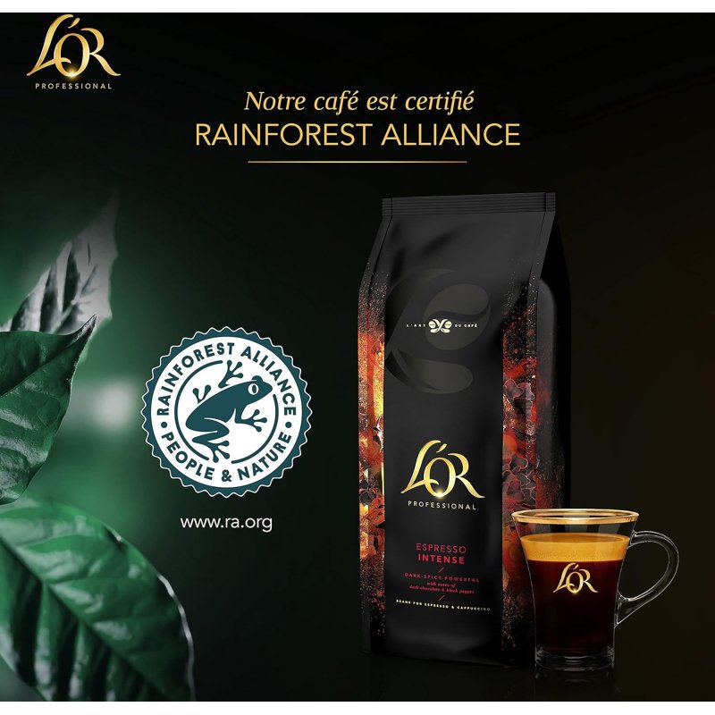 Café en grains L'Or Espresso intense - paquet de 1 kg