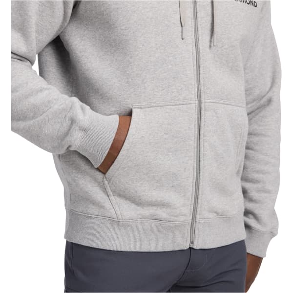 Sweat escalade BLACK DIAMOND MINI STACKED FZ HOODY NICKEL HEATHER