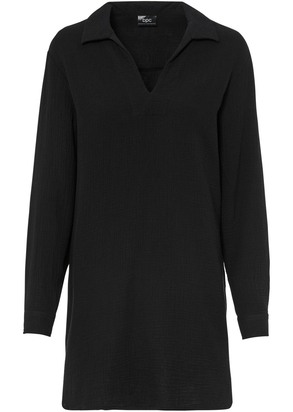 Robe en gaze de coton avec col