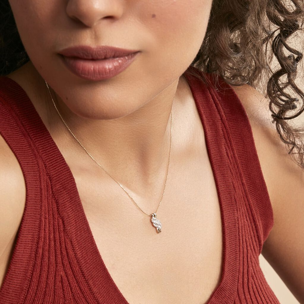 Collier Or Jaune Ricoria Diamants