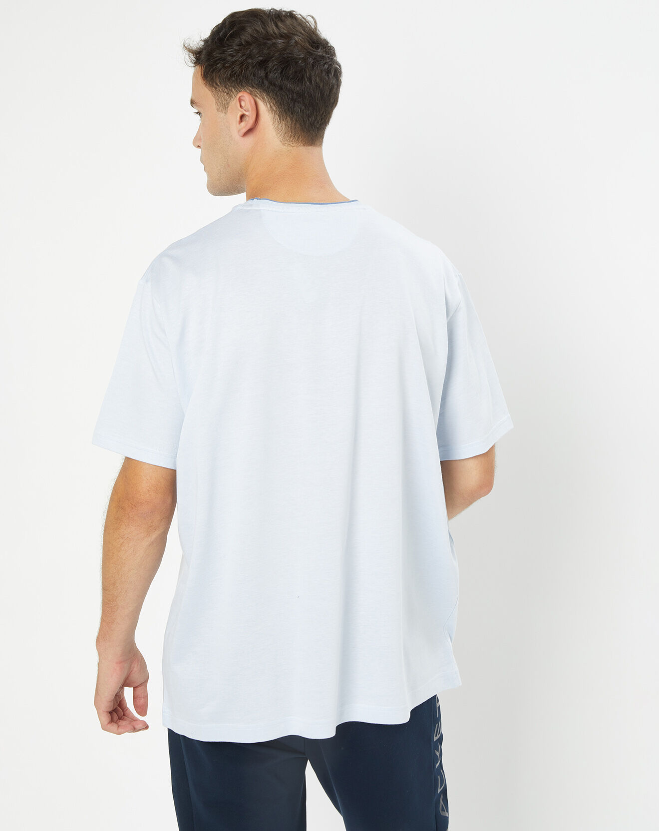 Hackett London T-Shirt en Maille piquée bleu ciel