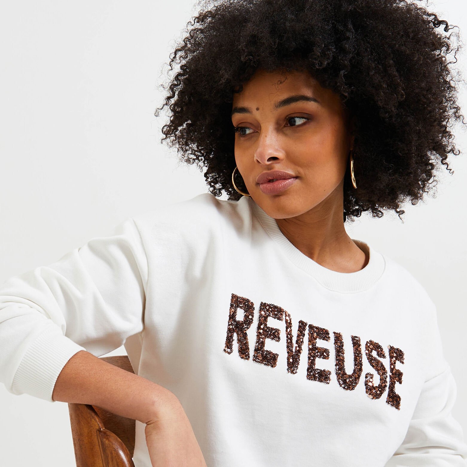 Sweat message femme
