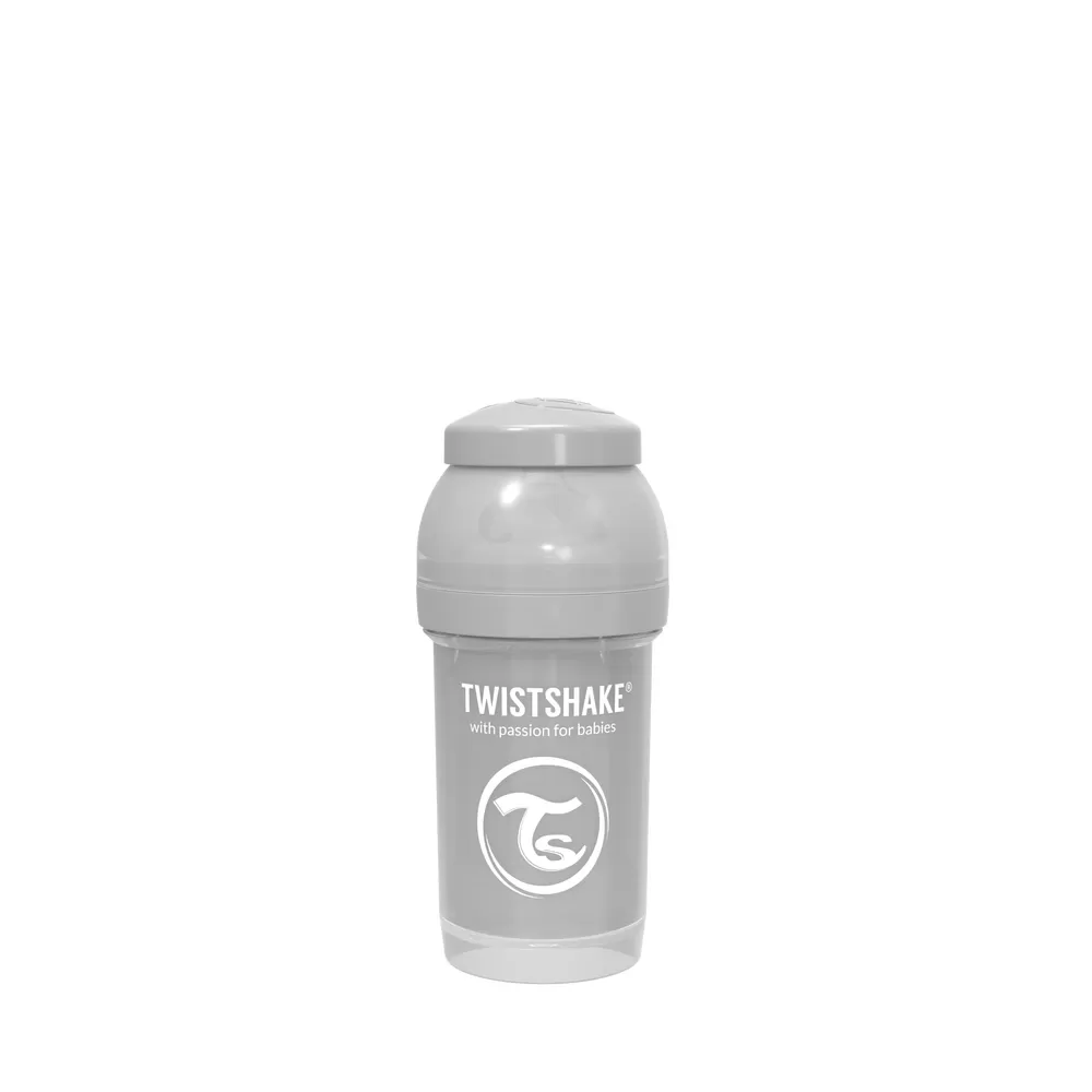 Twistshake Anti-Colic sutteflaske 0 mdr  180 ml - Grå