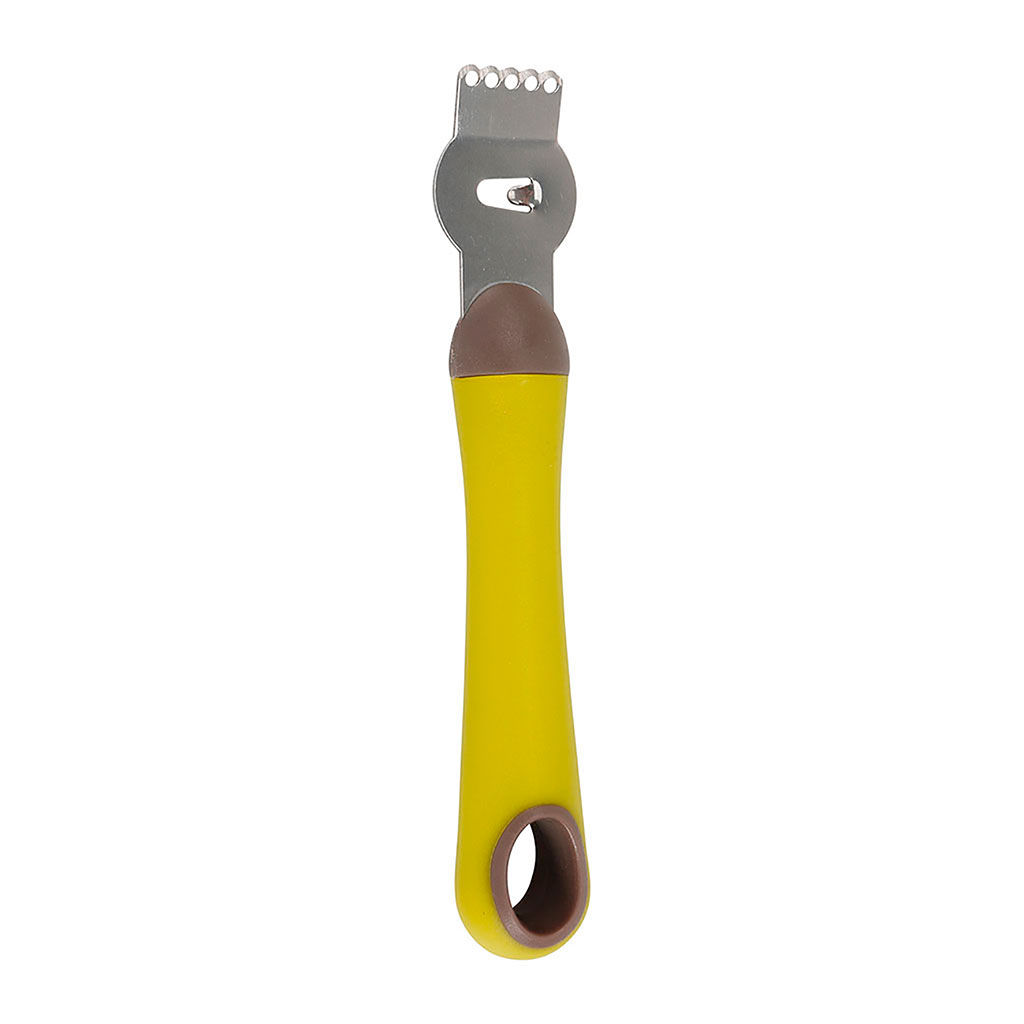 Couteau zesteur canneleur inox H 15cm