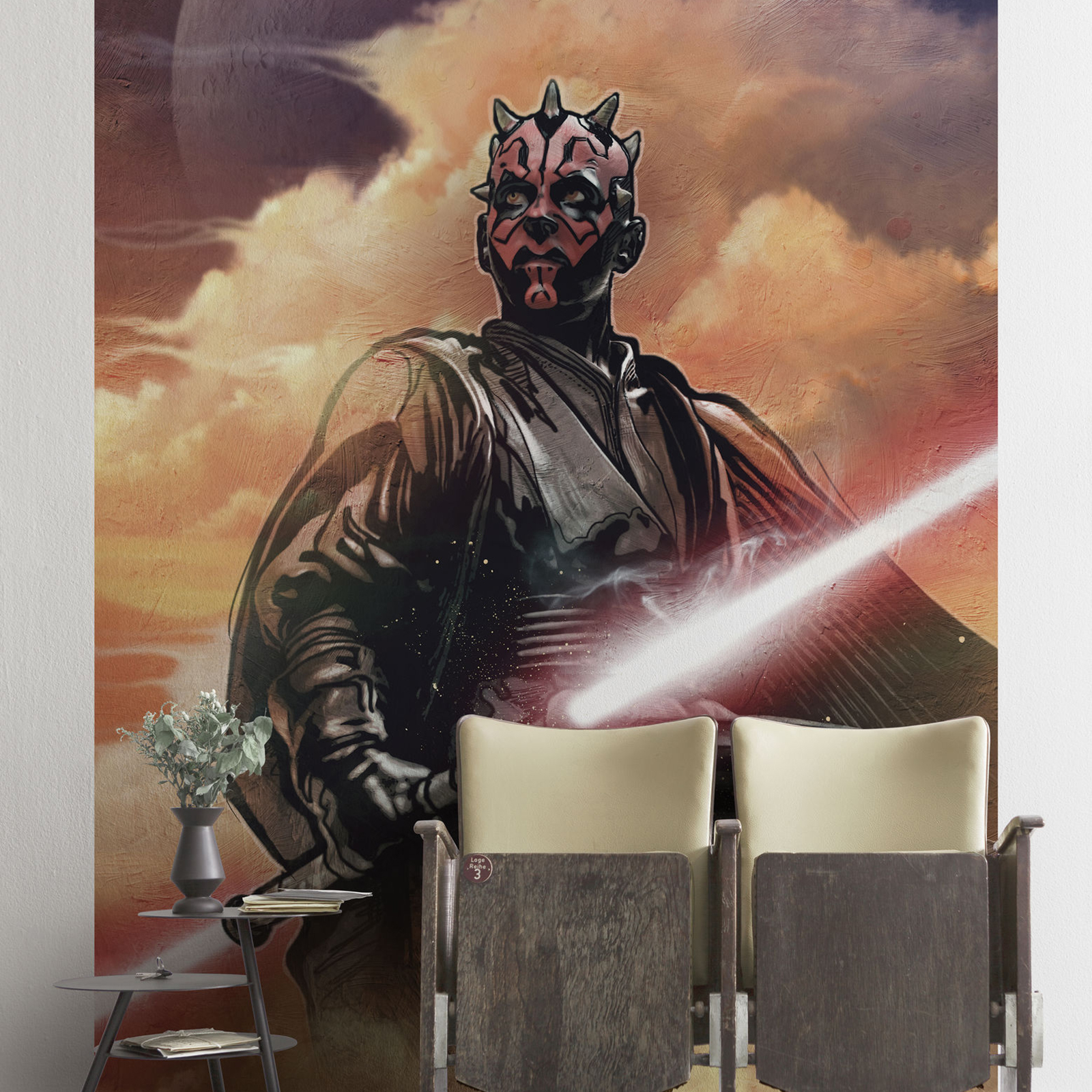 Vlies-Fototapete STAR WARS CLASSIC DARTH MAUL - bunt - 200x280 cm
