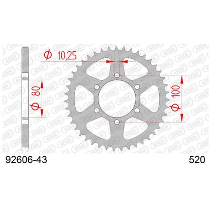 Kit chaine AFAM 520 Type Acier