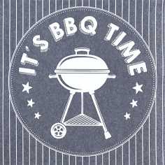 Servietten BBQ Time 33x33cm 3lagig