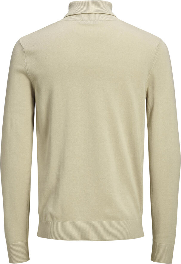 Jack & Jones JJEEMIL KNIT ROLL NECK NOOS Oatmeal/melange