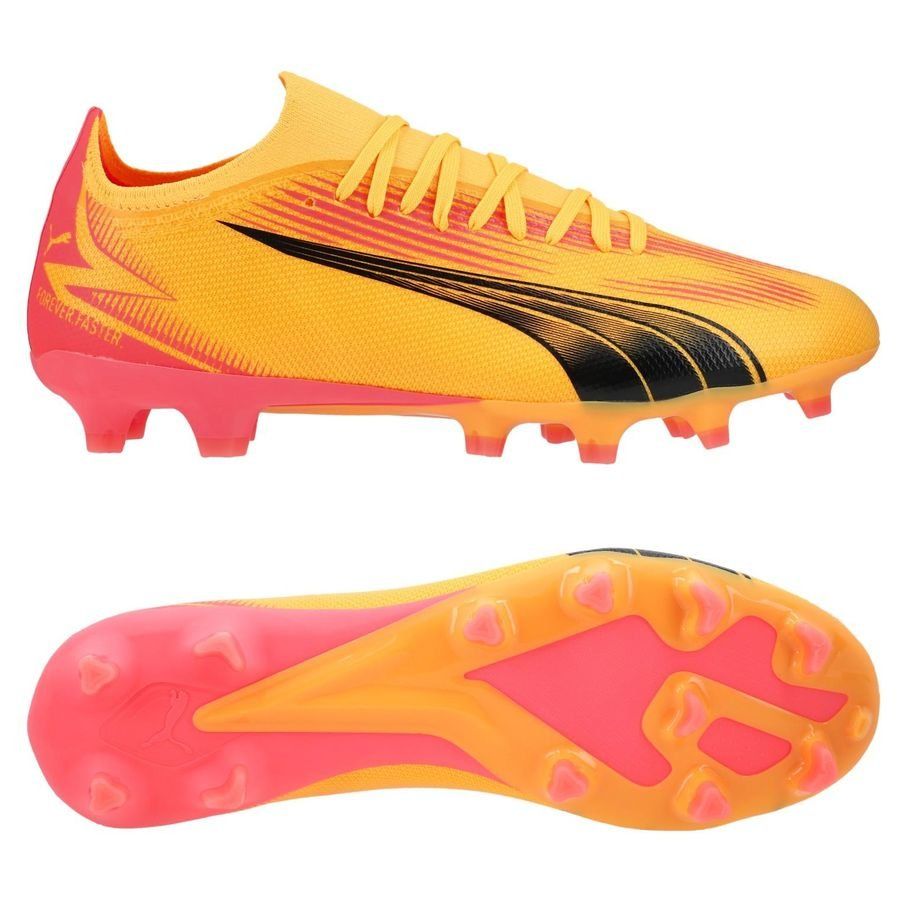 PUMA Ultra Match FG/AG Forever Faster - Sun Stream/Noir/Crépuscule