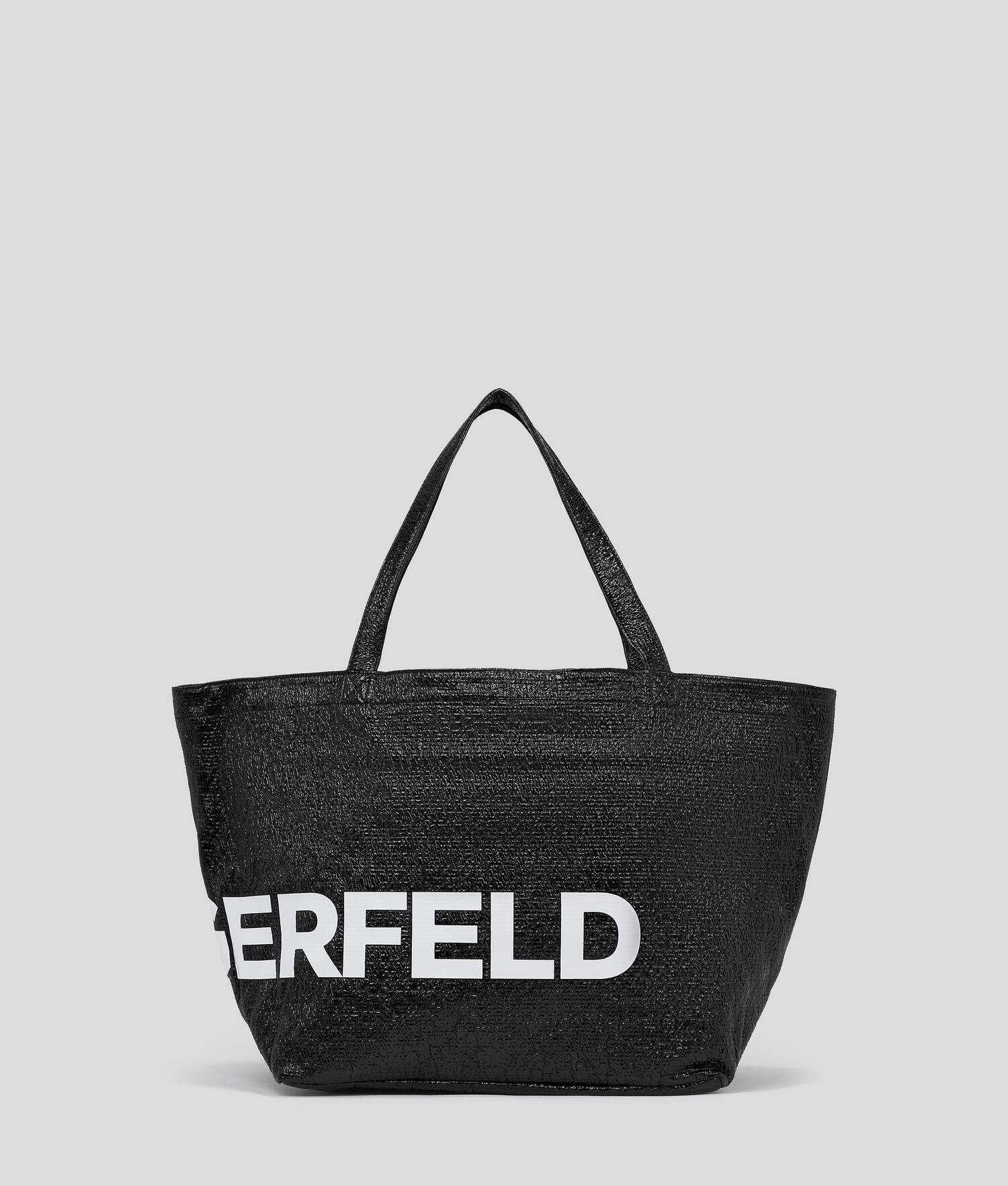 CABAS ENDUIT AVEC LOGO OVERSIZE K/ESSENTIAL - Noir