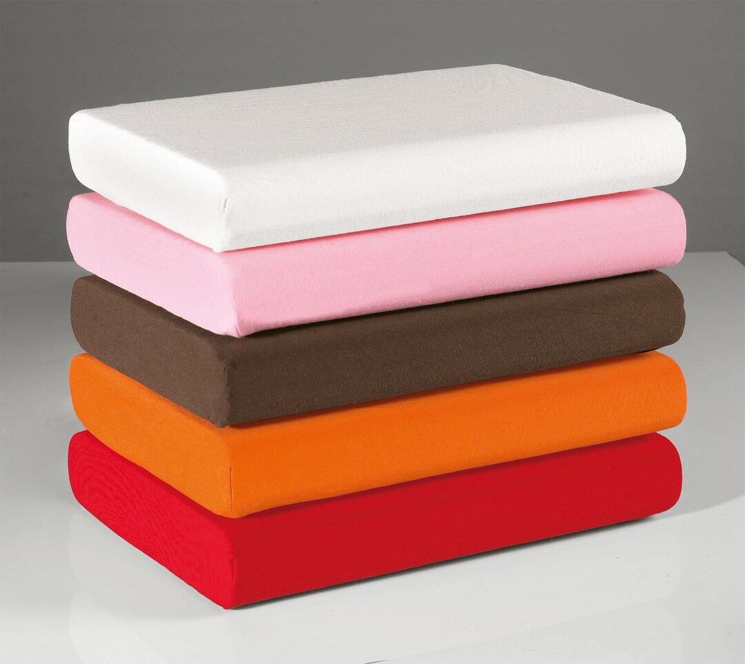 Vario Jersey-Spannbetttuch 90-100 x 200 cm rot