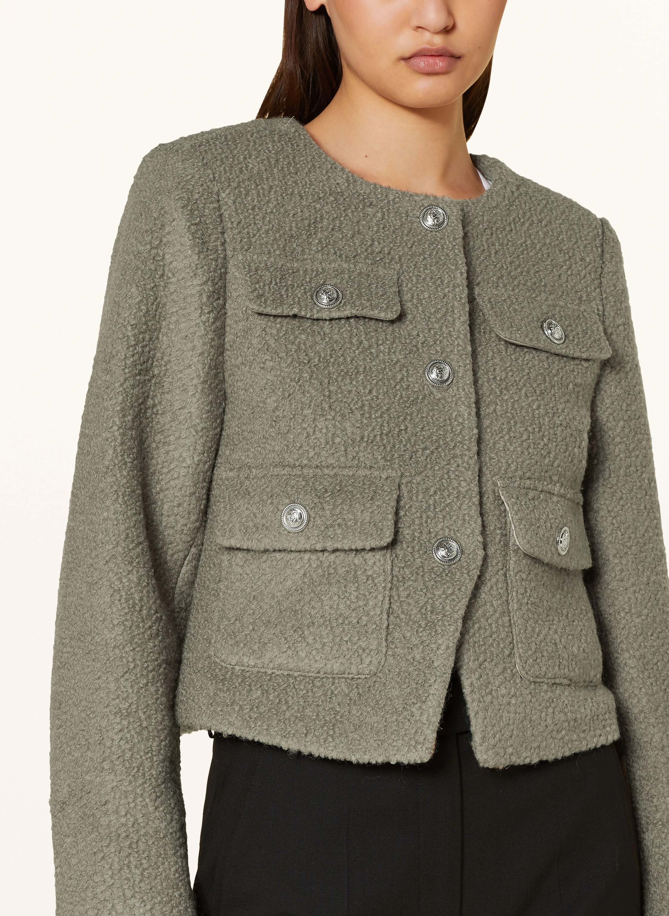 NEO NOIR Kastenjacke HOLLY aus Teddyfell
