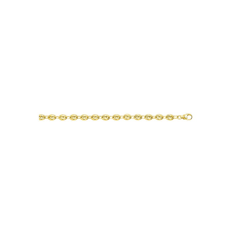 Chaîne Mixte - Or 18 Carats - Longueur : 18 cm