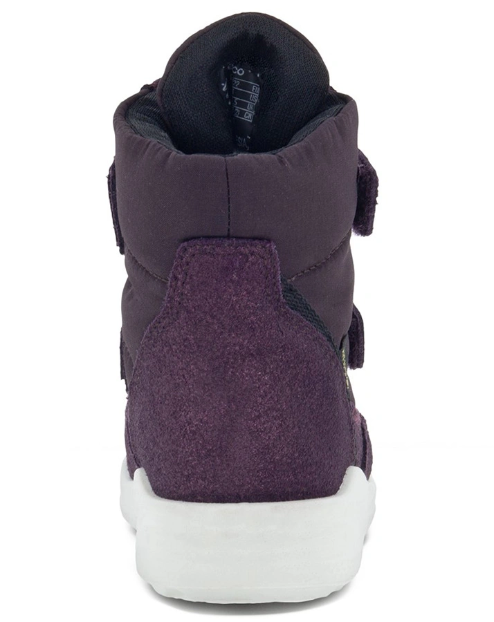 Leder-Stiefel URBAN MINI HIGH-CUT gefüttert in night shade barolo/fig