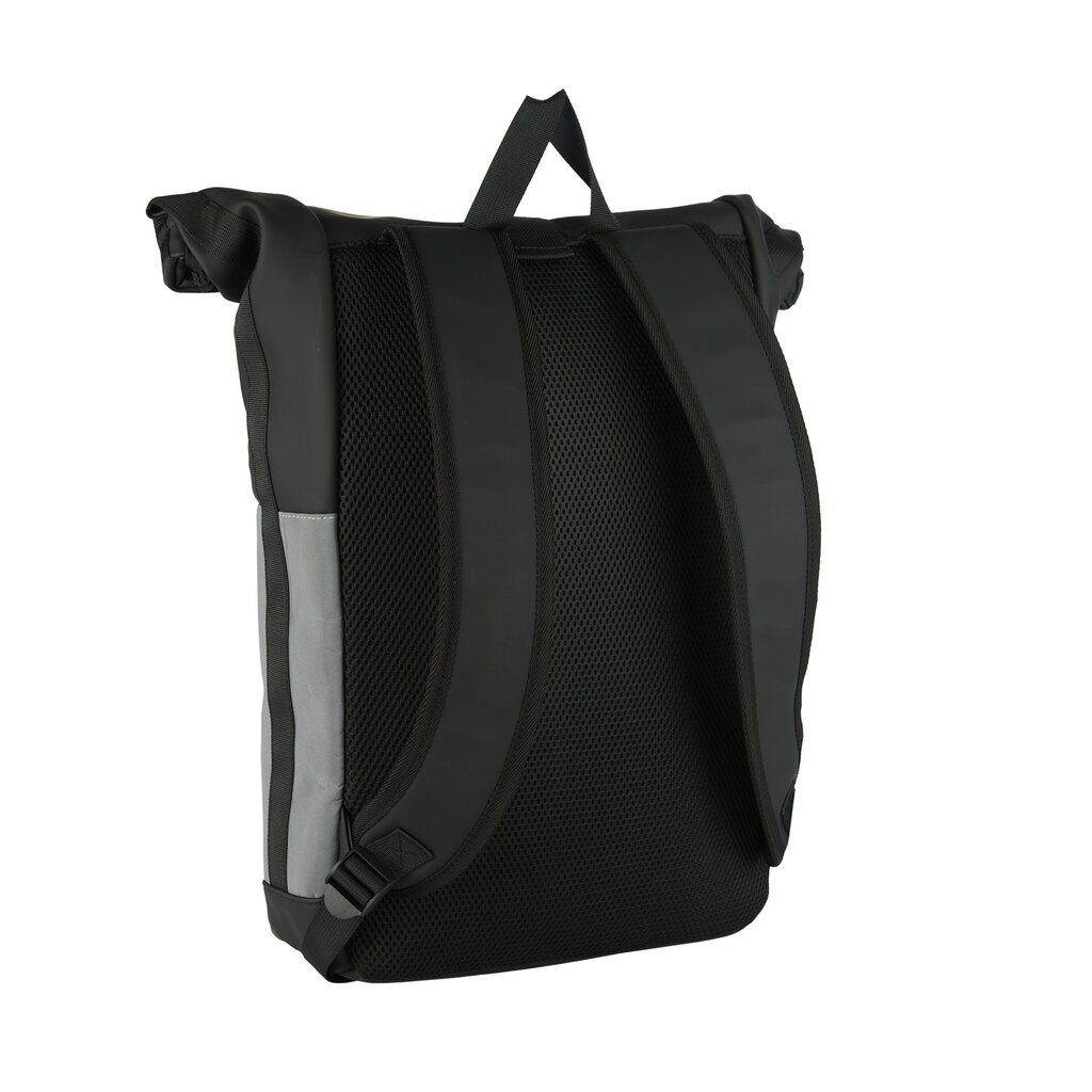New Rebels Bowie New York Rolltop Backpack Reflective Part Black