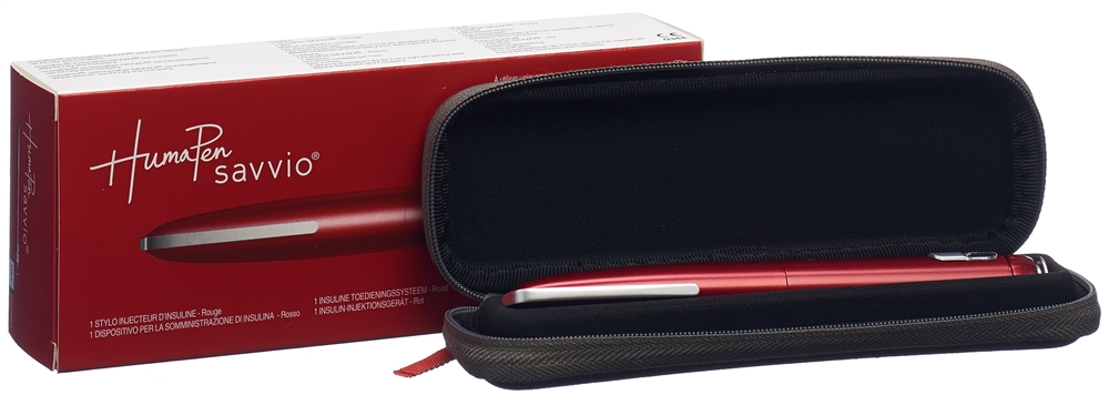HUMAPEN Savvio Pen für Insulin-Injektionen rot 1 Stk