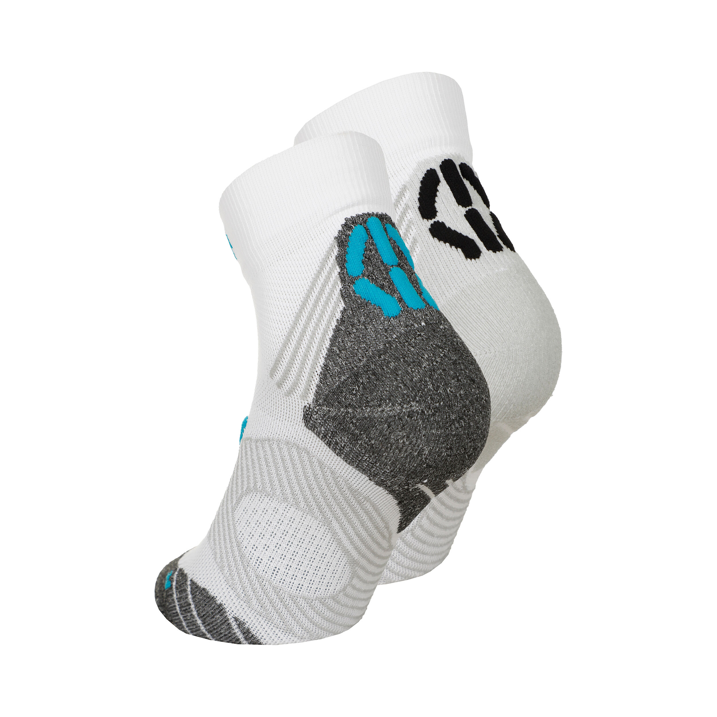 UYN Super Fast Chaussettes De Running Pack De 2 Unités Femmes - Blanc , Turquoise