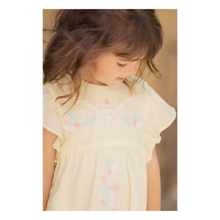 Tartine et Chocolat Robe Jardin Tropical | Jaune