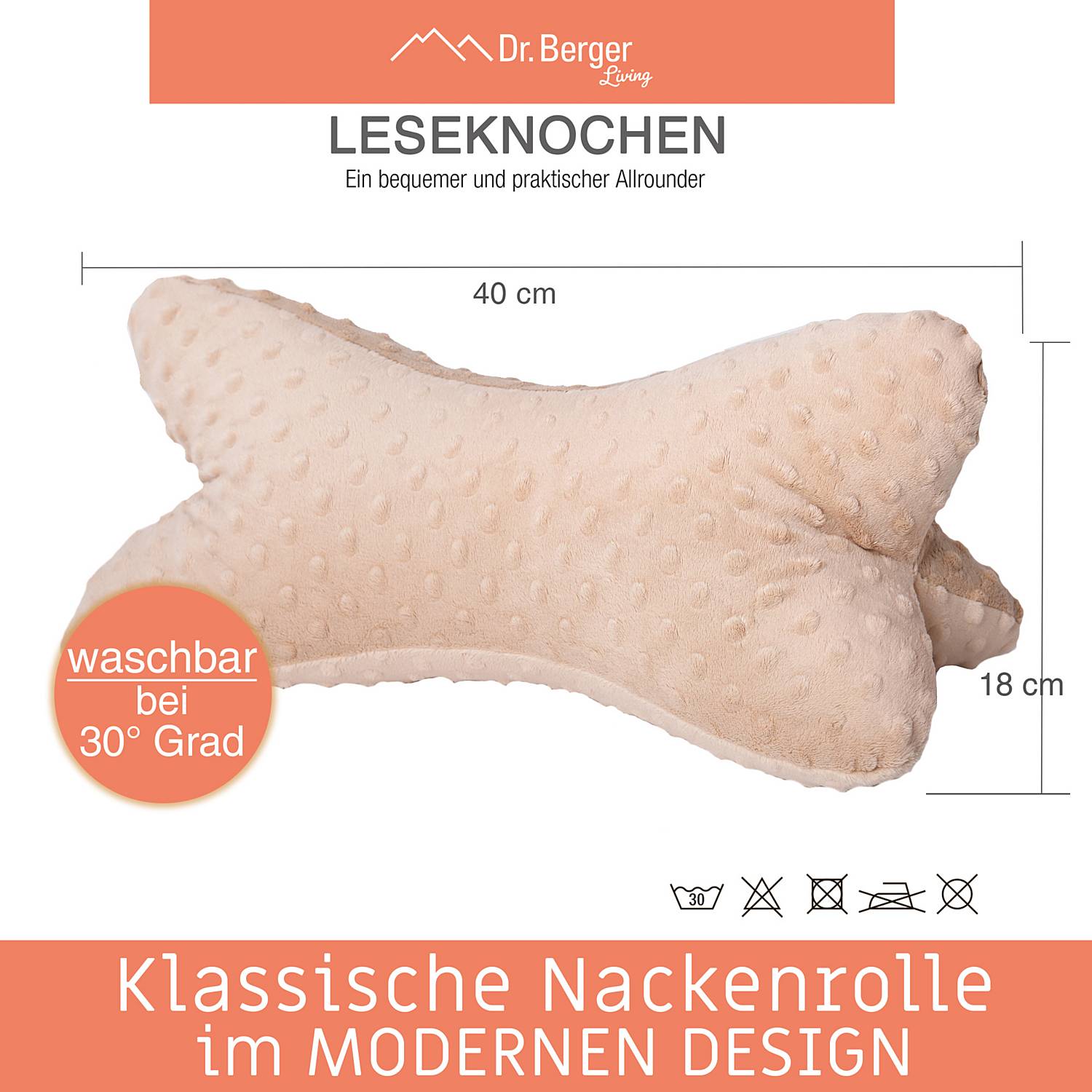 Dr. Berger Plüsch Leseknochen 