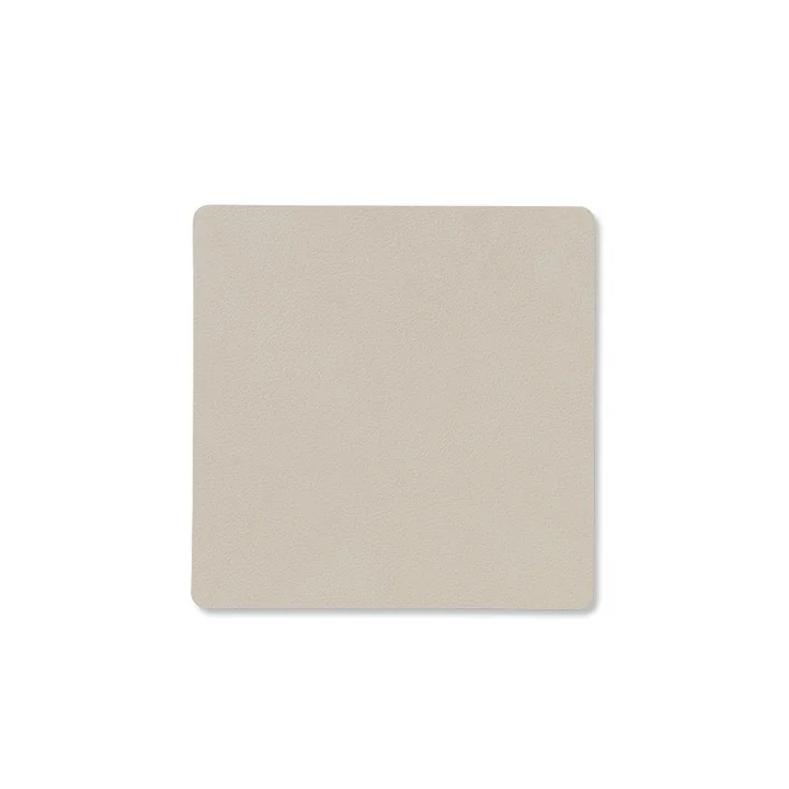 Lind DNA - Glasuntersetzer Square, Nupo oyster white