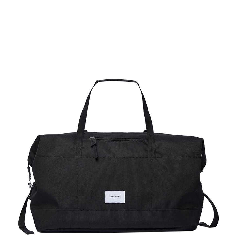 Sandqvist Milton Duffle black with black leather