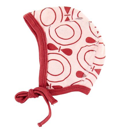 Katvig Babymütze - Wolle - Pink m. Äpfeln