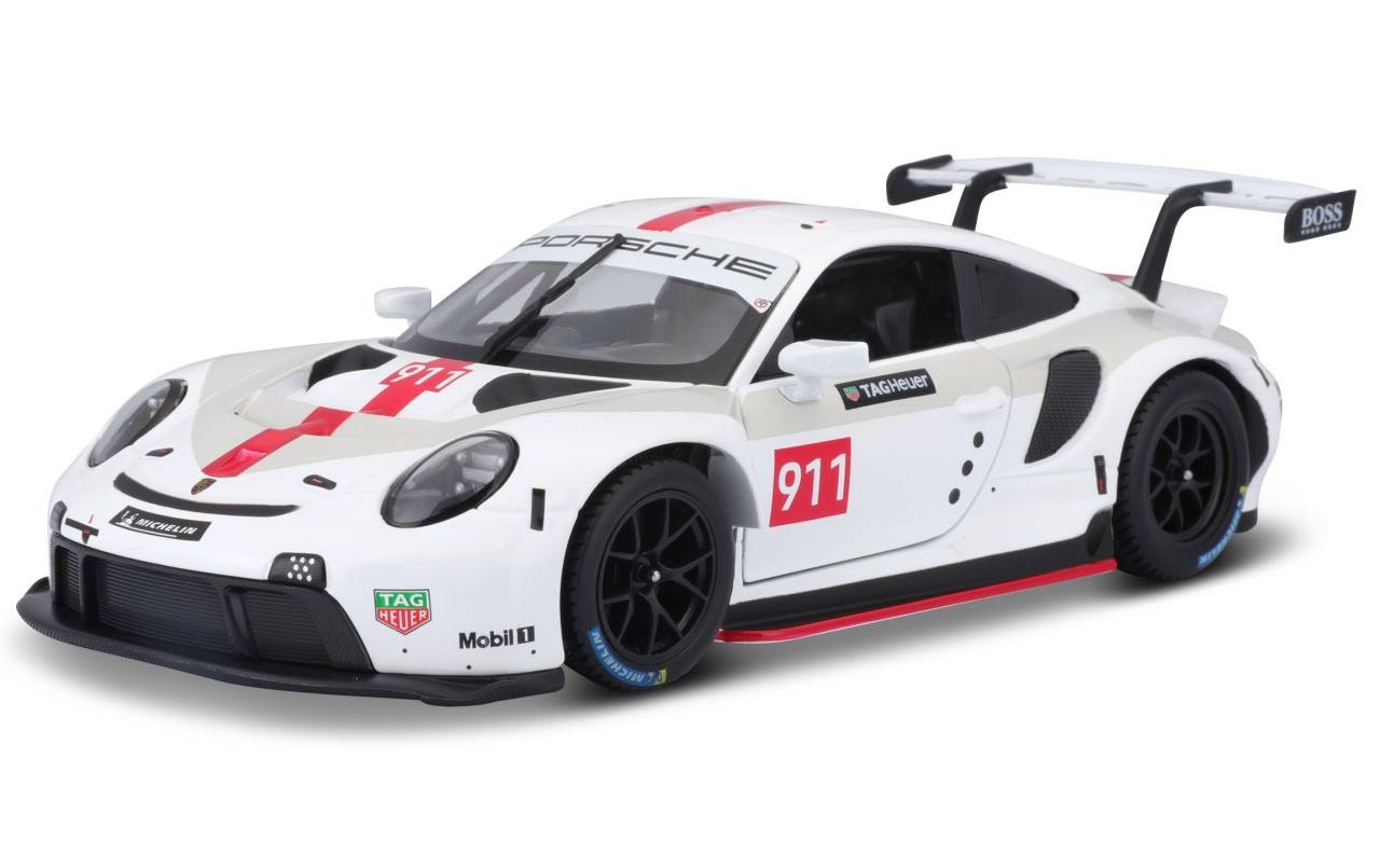 Race Porsche 911 RSR GT Weiss 1:24Sammlermodell im Massstab 1:24