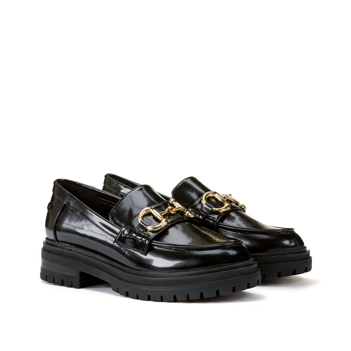 COLEÇÕES LA REDOUTE PLUS<br>Mocassins com detalhes em relevo e sola ranhurada