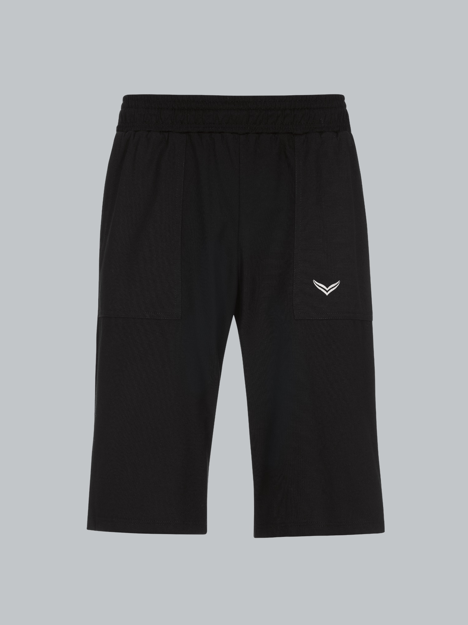 Bermuda aus Single-Jersey Schwarz