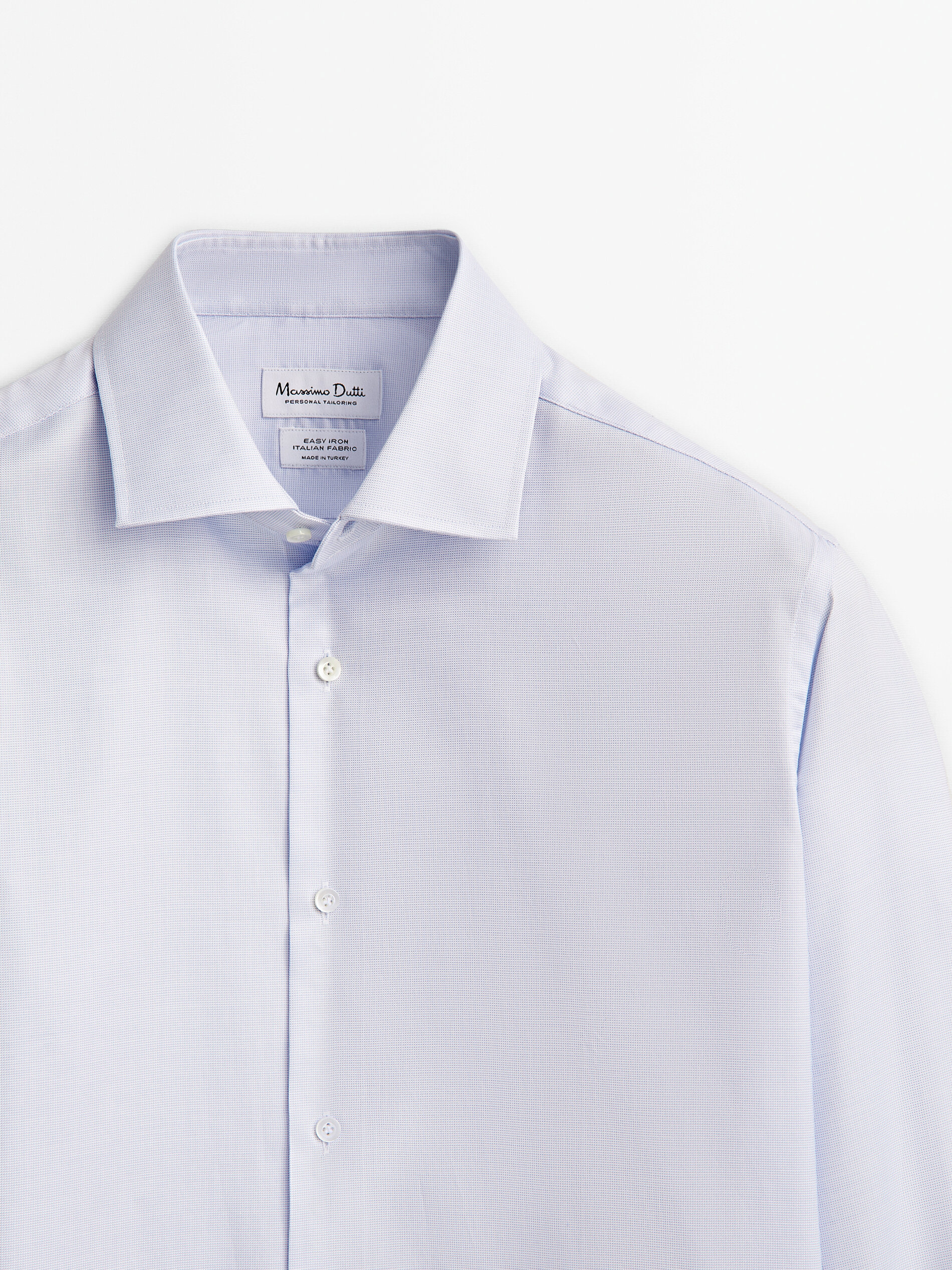 Camisa estructura easy iron slim fit - CELESTE