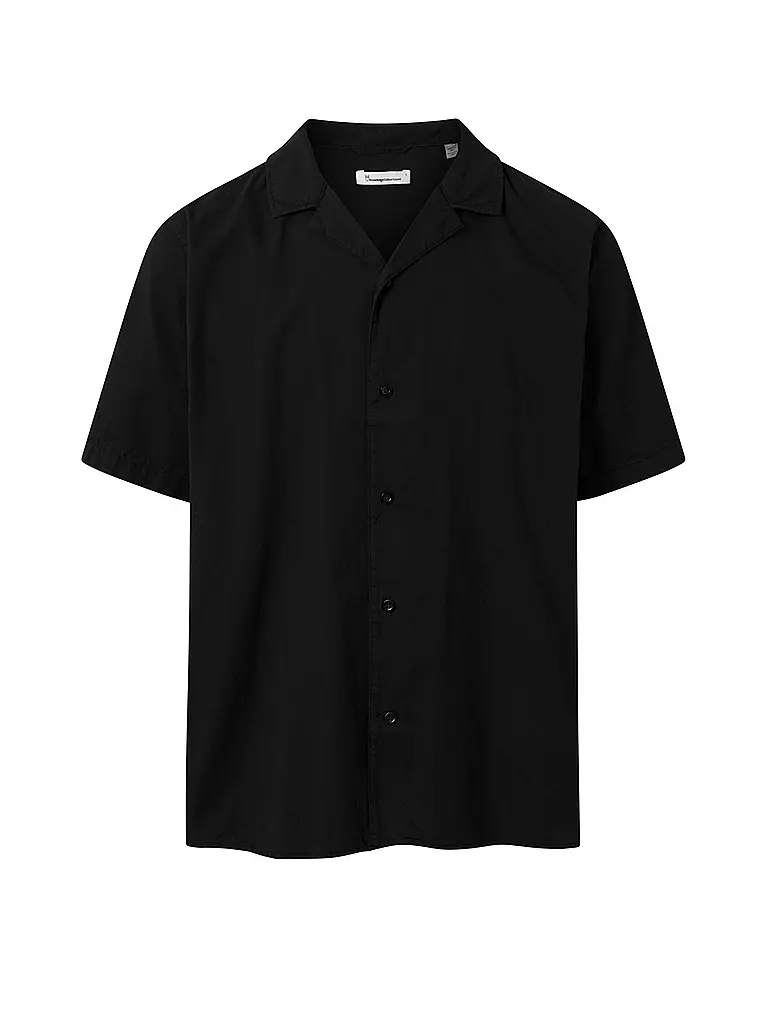 KNOWLEDGE COTTON APPAREL Hemd schwarz