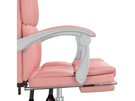 Fauteuil inclinable de bureau Rose Similicuir