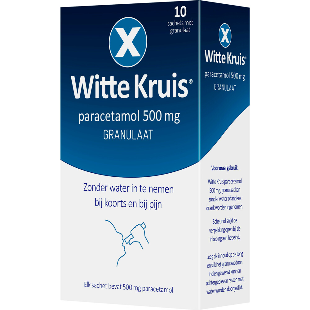Witte Kruis Paracetamol Granulaat10 sachets