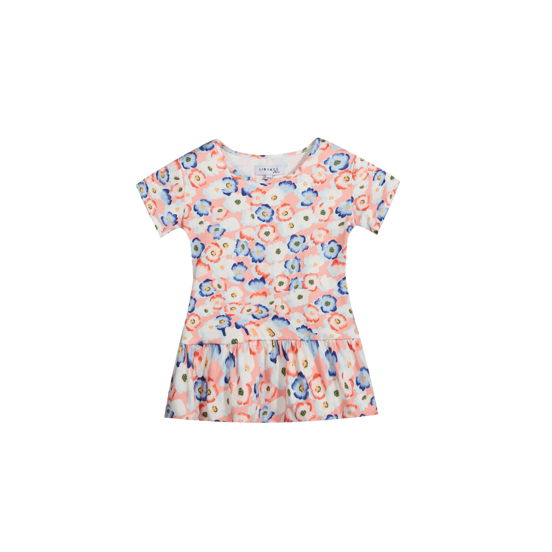 Liberte Ami Alma-Frill-T-Shirt (Kids) eachy blue flower