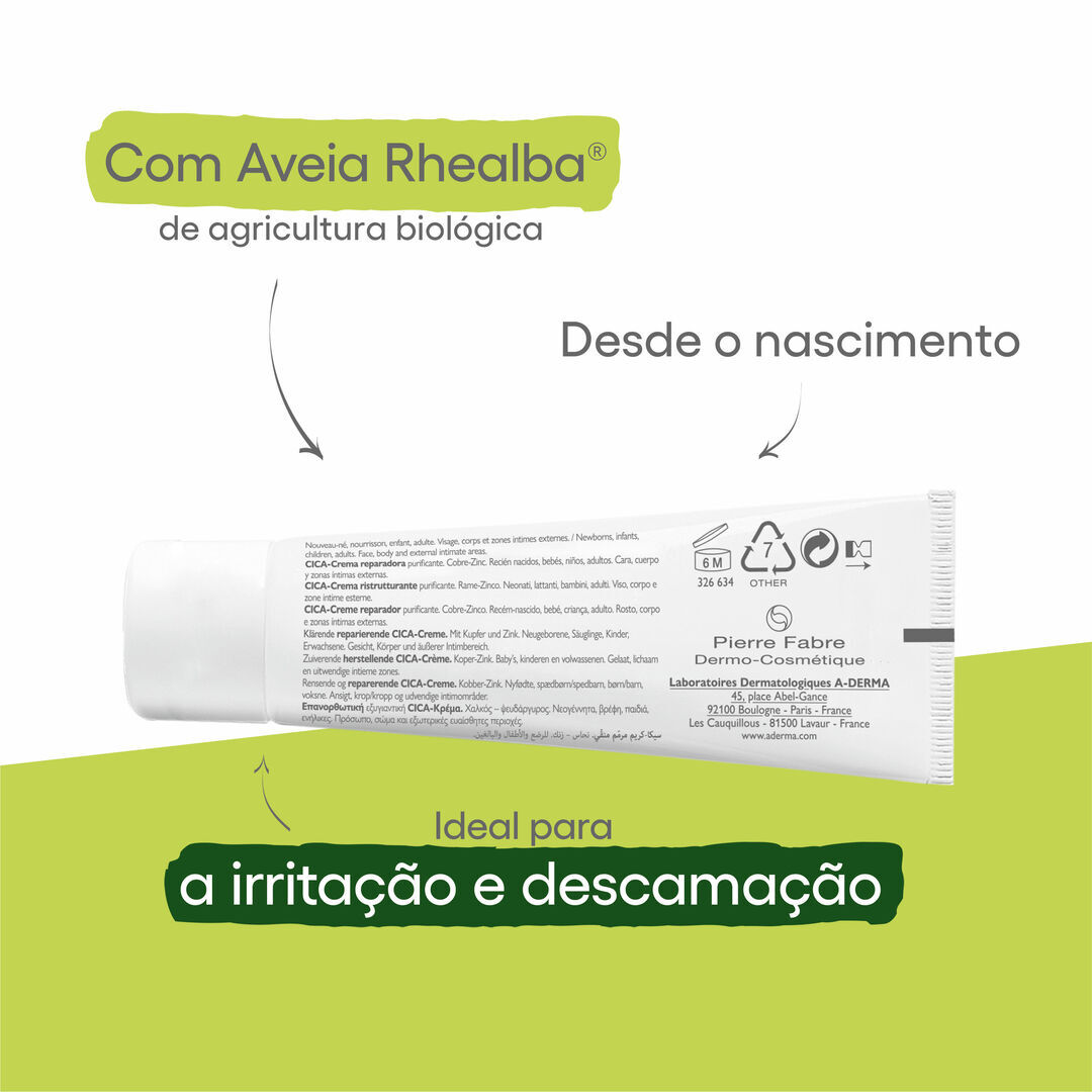Dermalibour + - Creme reparador purificante CICA - 50ml