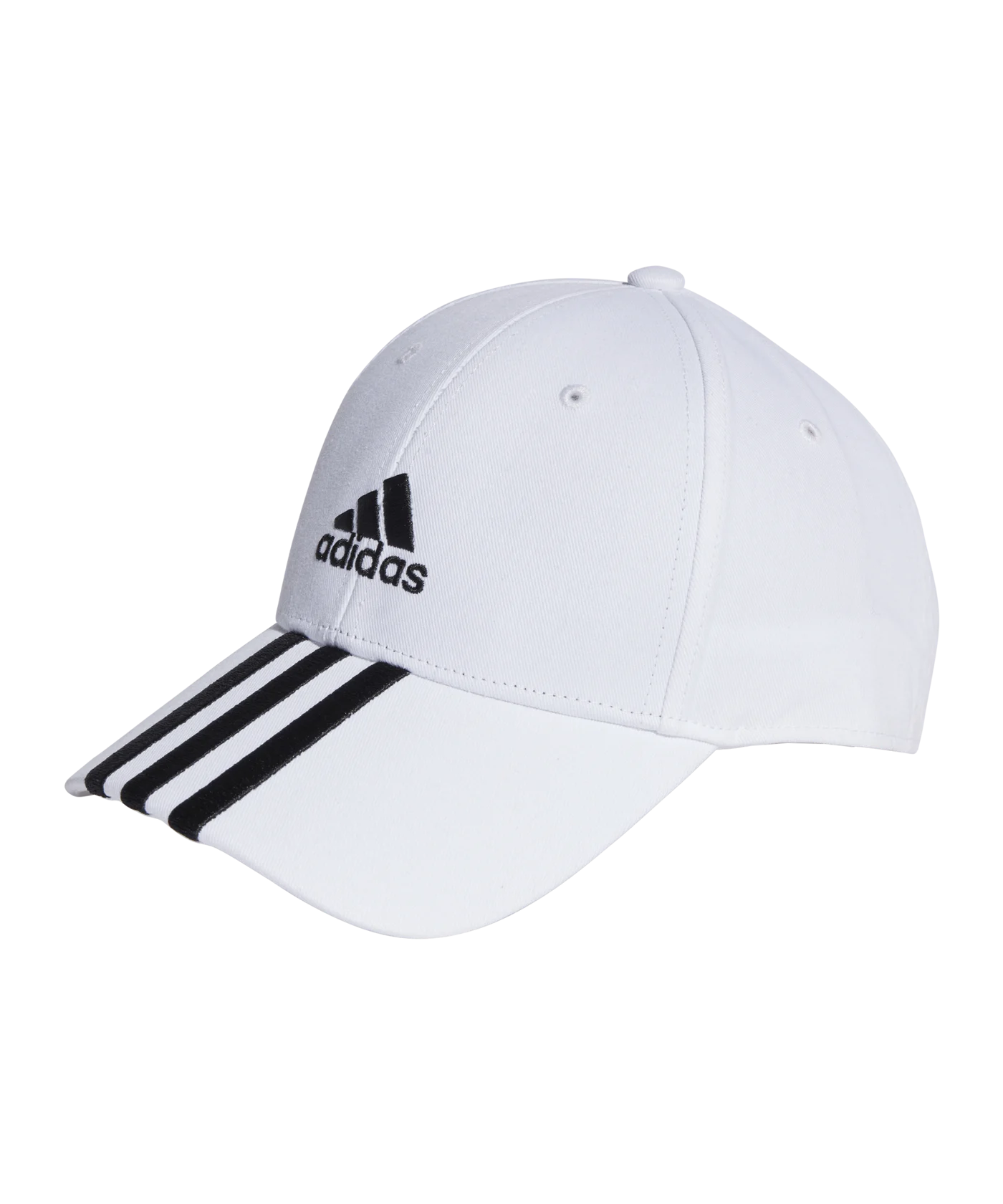adidas 3S Cotton Baseball Cap Weiss Schwarz