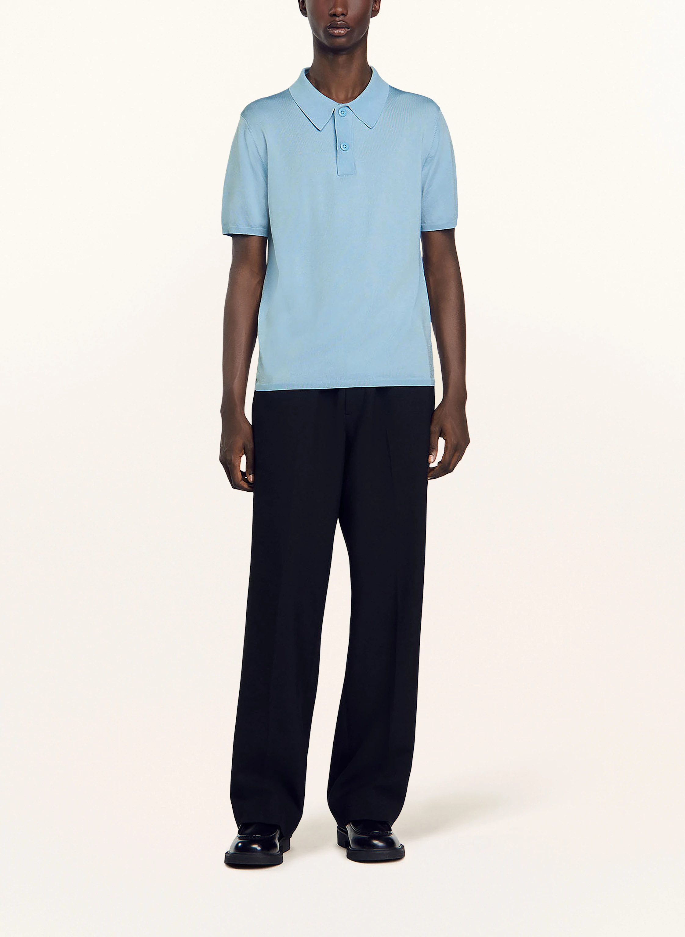 SANDRO Strick-Poloshirt