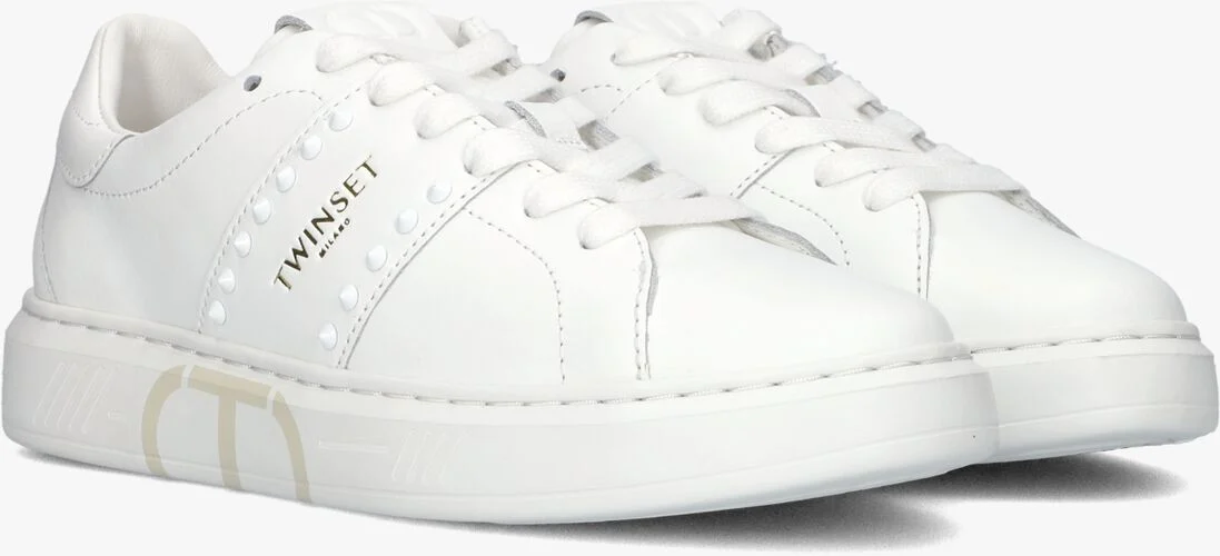 TWINSET MILANO witte twinset milano lage sneakers 241tcp014
