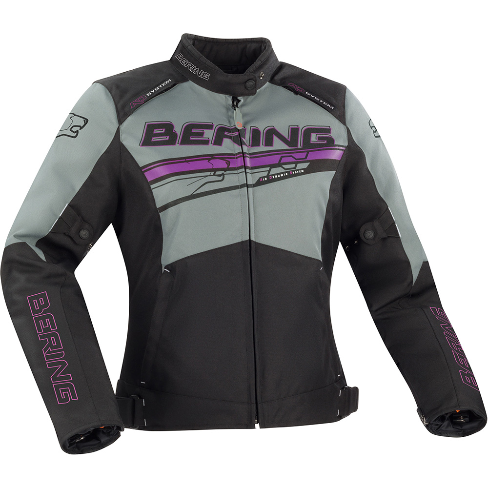 Bering - Blouson femme Lady Bario Noir / Gris / Fuchsia